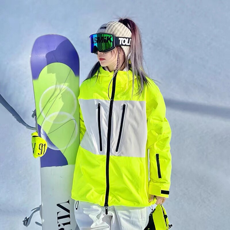 스키 재킷 남성 및 여성용, 방풍 및 방수 베니어, 더블 보드 스노우 슈트, 여성과 남성을 위한 매우 따뜻한 스키 재킷